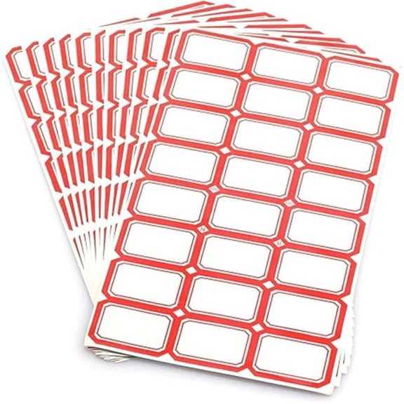 70 Sheet / 1680pcs Self-Adhesive Label Stickers for Office Supply Laboratory Label Product Classification Stationery Stickers Price Tag Post Writable Blank Sticker 3.9x2.5cm