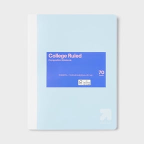 7.5"×9.75" College Ruled Composition Notebook, 70 Sheet Poly Cover