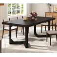 thumbnail image 1 of 70" Solid Wood Dining Table for 6-8 People, Modern Farmhouse Kitchen Table Rectangular Dining Room Table for Home Office, 1 of 14