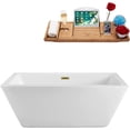 thumbnail image 1 of 70" Streamline N321BGL Soaking Freestanding Tub and Tray With Internal Drain, 1 of 7