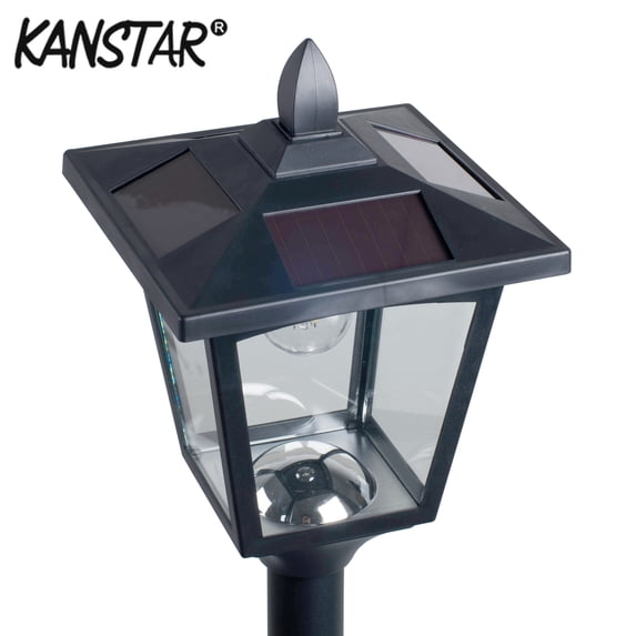 70" Street Vintage Outdoor Garden LED Solar Lamp Post Light Lawn - Adjustable