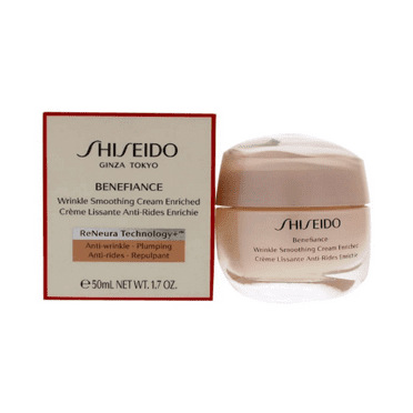 ($70 Value) Shiseido Benefiance Wrinkle Smoothing Face Cream Enriched, 1.7 Oz