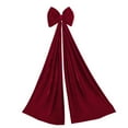 thumbnail image 1 of 70" Velvet Bow Red Big Bow Decor Ornament Craft Christmas Christmas Decorations for Indoor Outdoor Holiday Home Porch, 1 of 5