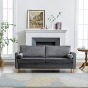 70" Velvet Loveseat Small Sofa Couch 2 Seater Premium Velvet Fabric Loveseat Modern Couches for Living Room