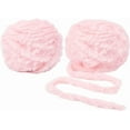 thumbnail image 1 of 70 Yards 2 Skeins Pink Plush Fluffy Fur Yarn Super Thick Soft Fuzzy Chunky Crochet Eyelash Furry Polyester Yarn Roll Bulk for Crocheting Knitting Blankets Scarves Sweaters DIY Crafts 2skeins, 1 of 9