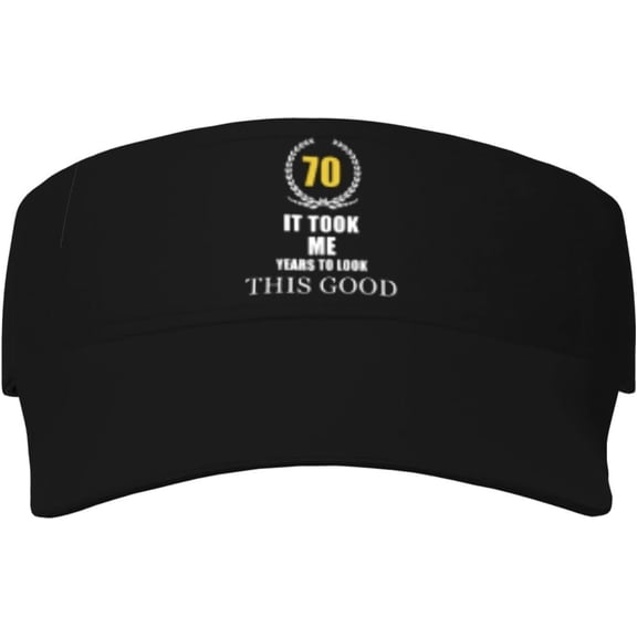 70 Years Old Birthday Adjustable Sun Visor Caps