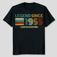 thumbnail image 1 of 70 Years Old Legend Since 1955 70th Birthday T-Shirt, Men's And Women's Graphic Tee 100% Cotton by TBun, Full Sizes S-5XL, 1 of 5