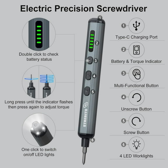 70 in 1 Electric Screwdriver Kit with Anti Static Wrist Strap for Electronics Repair
