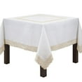 thumbnail image 1 of 70 in. Braid Embroidered Square Tablecloth, Gold, 1 of 1