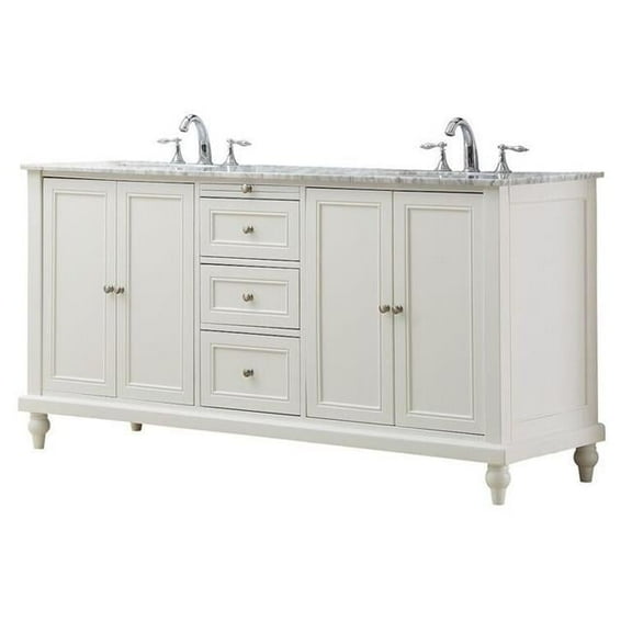 70 in. Classic Vanity - White