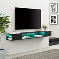 70 inch Floating TV with RGB LED Light Floating TV Stand Wall Mounted