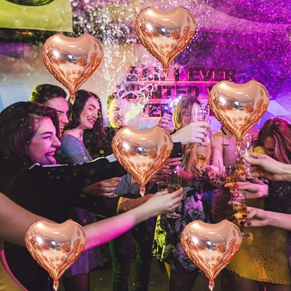 up to 70% off karymi 10pcs Heart Foil Balloons - 18inch Heart Shape Mylar Balloons for Romantic Love Valentine Is Day Wedding Birthay Party Decorations Valentines Day Gifts for Her