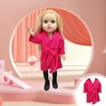 thumbnail image 1 of up to 70% off karymi 18 Inch Winter Doll Cotton Velvet Vests Jacket Denim Jacket Three Piece Set Jumpsuit Reborn Doll Universal Clothing Accessories Toys for Ages 5-7 Today Deals, 1 of 6