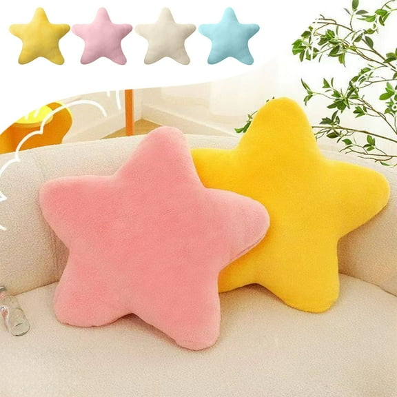up to 70% off karymi Star Pillow Decorative Throw Pillows for Bed Couch Star Shaped Pillow Floor Cushions Room Decor Pillow with Soft Faux for Sofa Bedroom Toys for Ages 5-7