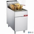 thumbnail image 1 of 70 lb Heavy-Duty Natural Gas Deep Fryer, High-Capacity Commercial Restaurant Fryer with 150,000 BTU,NSF, 1 of 15