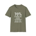 thumbnail image 1 of 70% of People Are Stupid Obviously I'm in the Other 40% T-Shirt, 1 of 4