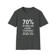 thumbnail image 1 of 70% of People Are Stupid Obviously I'm in the Other 40% T-Shirt, 1 of 4