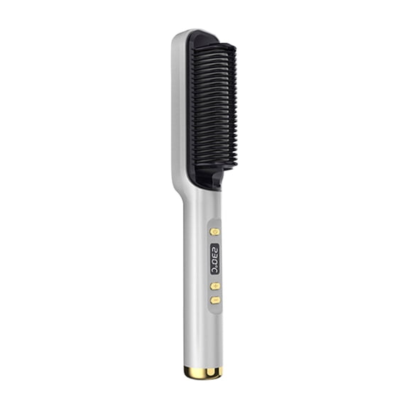 Anckoeil Small Appliances Hair Straightening Comb-Hair Straightening Brush and Iron with Titanium Coating for Uniform Heating LED Screen Styling Tool