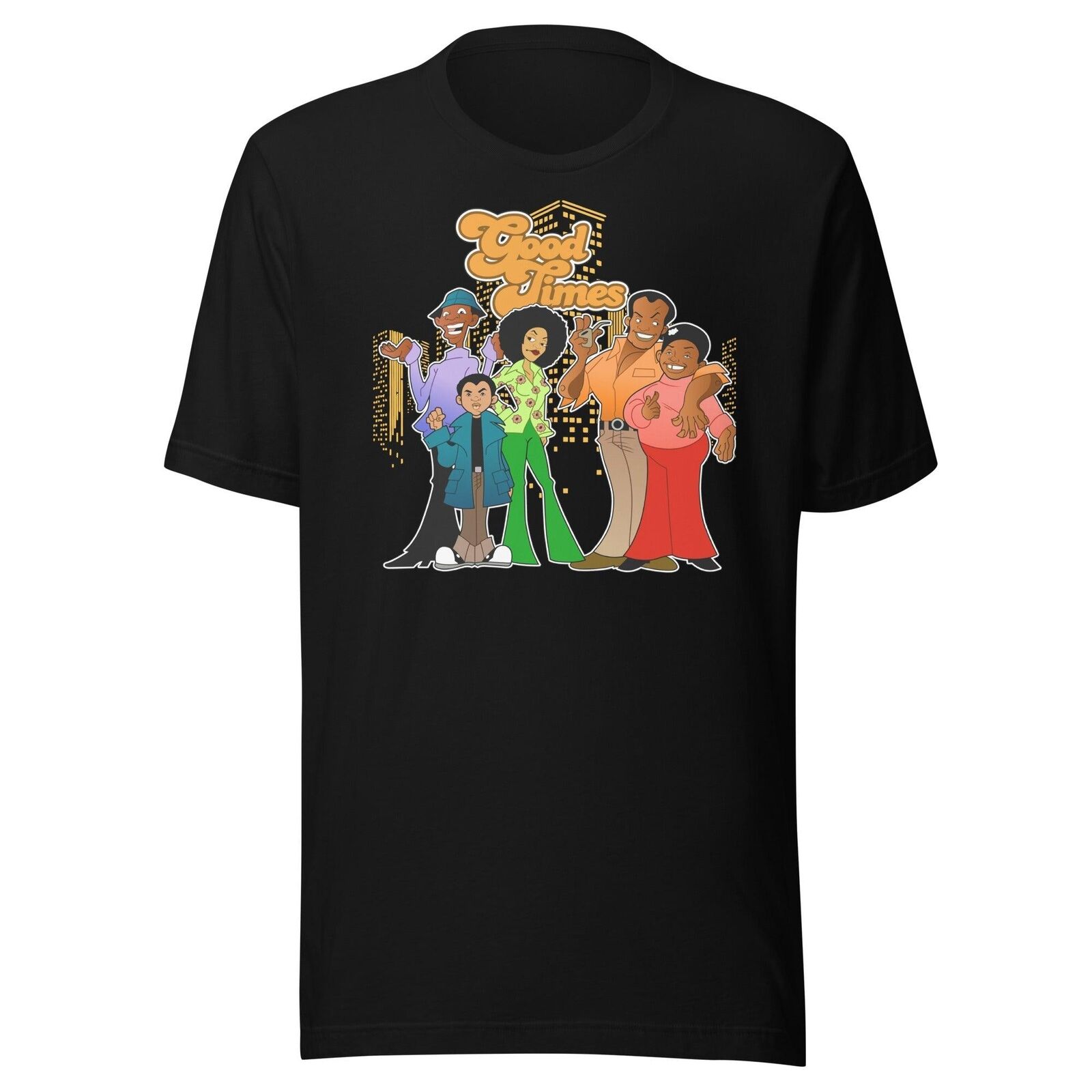 70's Black TV Animated Cast Portrait Ultra Soft Cotton Unisex