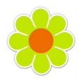thumbnail image 1 of 70's Daisy Flower Cute Retro - 3" Vinyl Sticker - For Car Laptop I-Pad Phone Helmet Hard Hat - Waterproof Decal, 1 of 2
