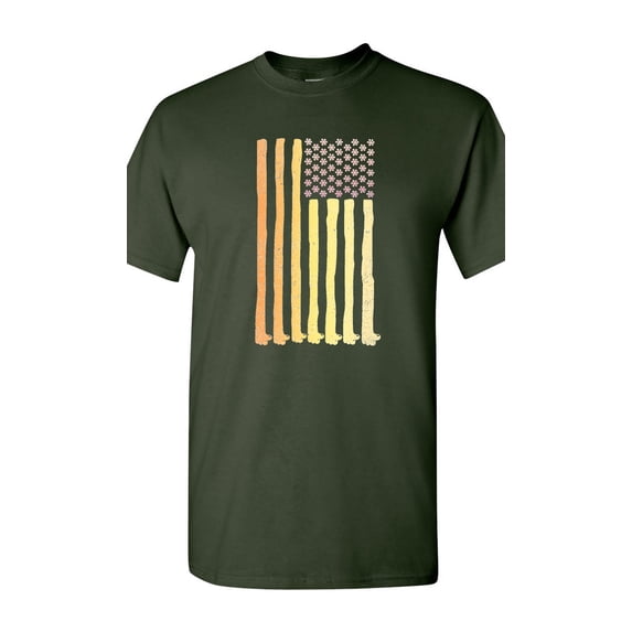 70's Flag One Nation Under Groove BeanePod Artworks Art Funny DT Adult T-Shirt Tee