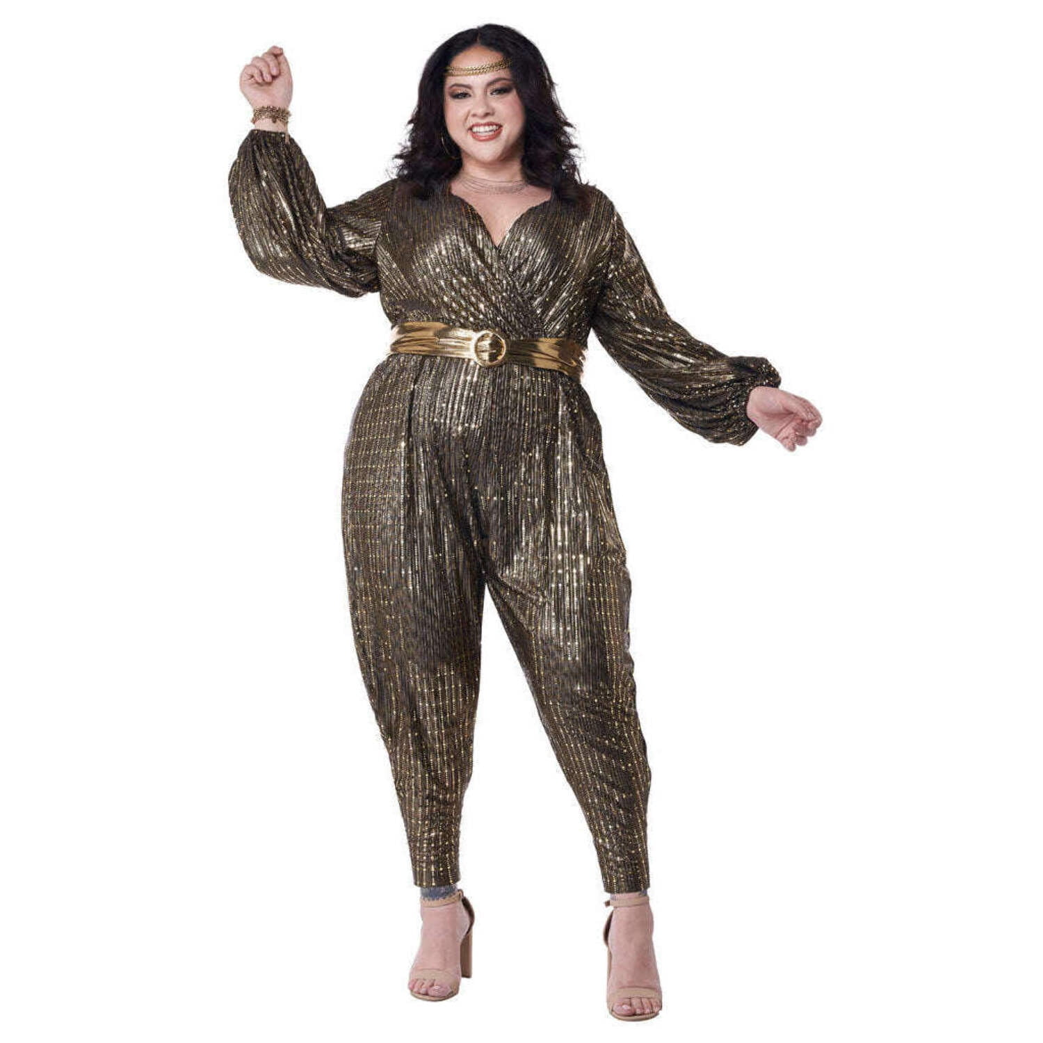 Jumpsuit Plus Size 70s Costume Plus Size Cop Jumpsuit Costume 70s