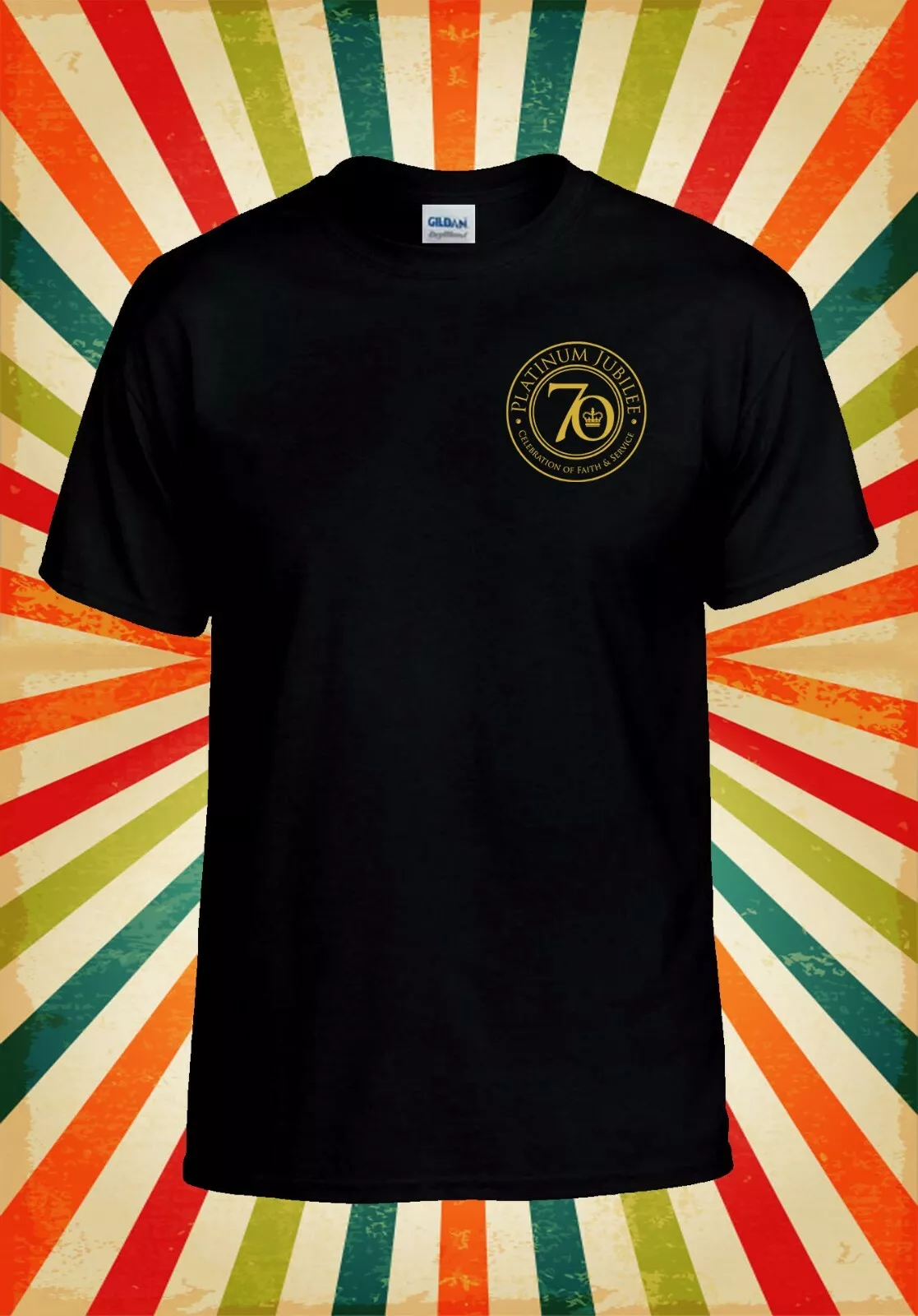 70`s The Queens Jubilee Pocket Vintage tshirt, Gift for Man Women T