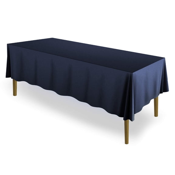 70 x 120 Inch Rectangular Tablecloth, Washable Polyester Fabric Table Cloth for Dining Tables, Parties, Restaurant, Weddings, Banquets, Buffets, Outdoor Gatherings, Navy Blue