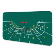 70" x 35" Portable Professional Casino Texas Hold'em Poker Tabletop Layout Mat Non-Slip Rubber Texas Hold'em Poker Layout Table Top Cover for Parties