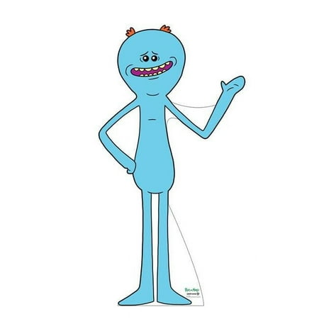 70 x 36 in. Life-Size Mr.Meeseeks Cardboard Standup
