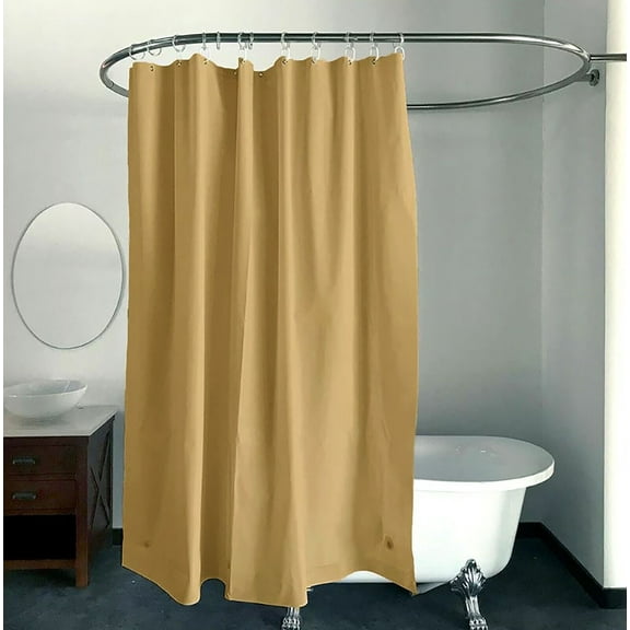 70" x 72" PVC Shower Curtain Liner Waterproof Solid Color