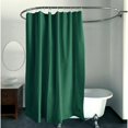 thumbnail image 1 of 70" x 72" Vinyl Shower Curtain Liner Waterproof Hunter Green, 1 of 5