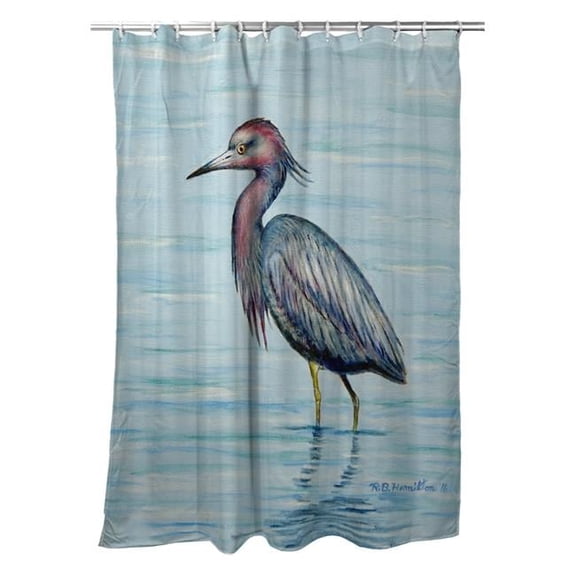 70 x 72 in. Dicks Little Blue Heron Shower Curtain