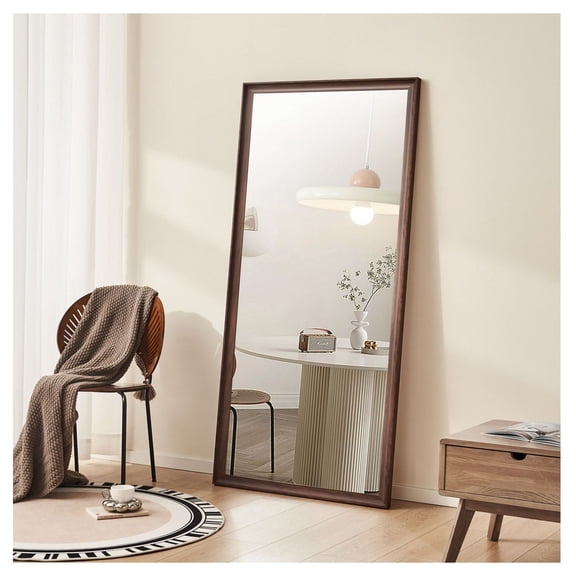 70"x31" Full Length Mirror, Wall Mounted, Vintage Wood Frame - Large Body Mirror for Bedroom, Dressing Room, Home Decor