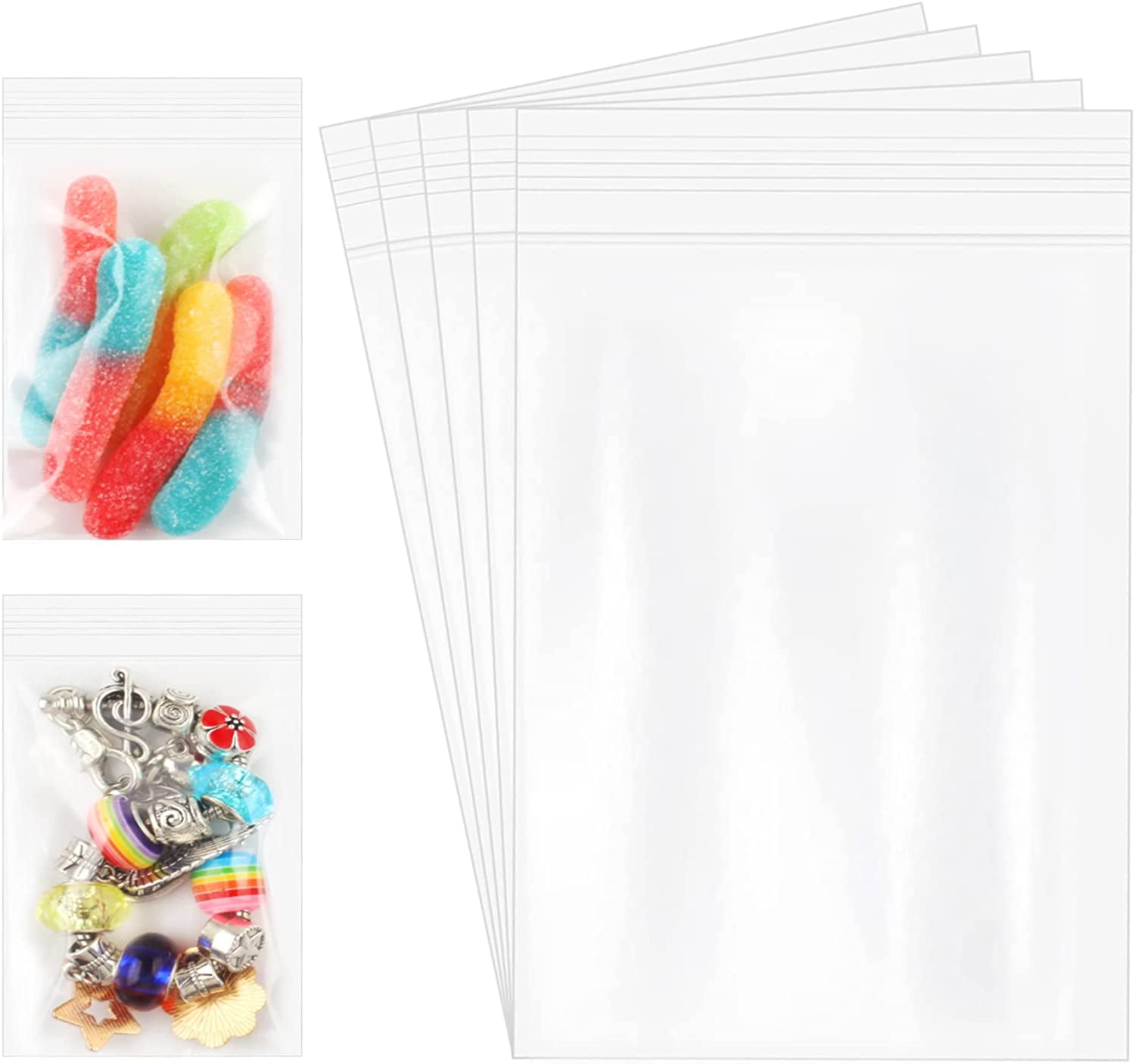 Generic 100pcs/lot Small Zip Lock Plastic Bags Reclosable Transparent  Jewelry/Food Storage Bag Kitchen Package Bag Clear Ziplock Bag-L-7X10cm @  Best Price Online | Jumia Kenya