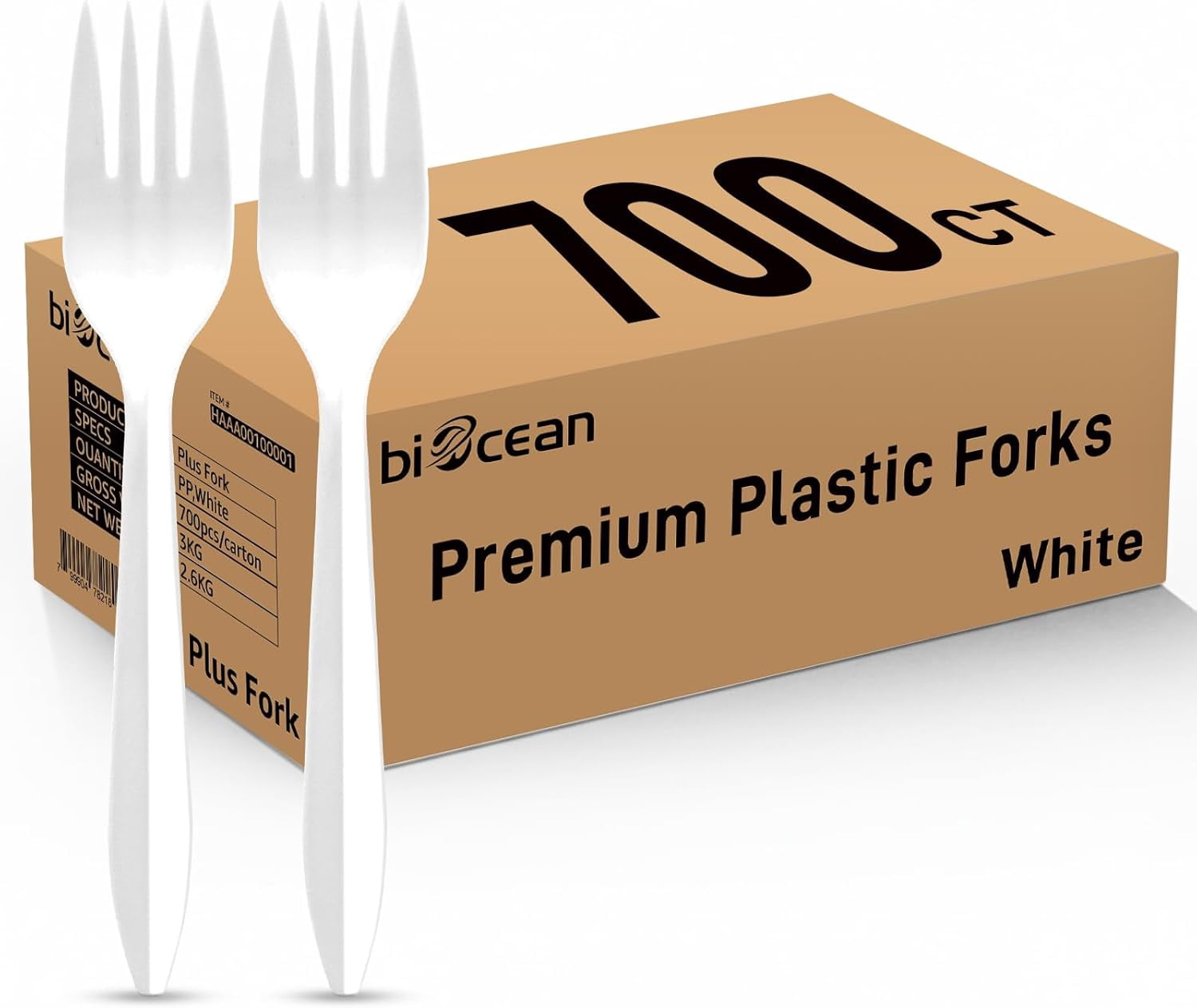50 Pack Gold Plastic Forks, Heavy Duty Forks Disposable, Plastic Cutlery Perfect For Weddings Parties Dinners And Thanksgiving - View #4