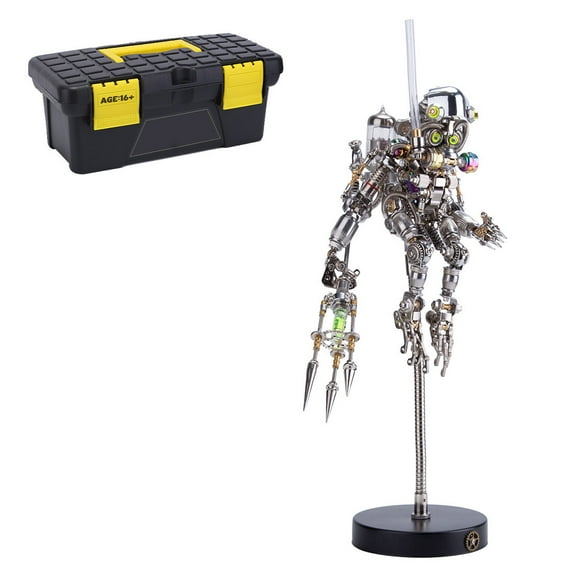 700+PCS Diver Ape 3D DIY Steampunk Metal Assembly Model - Mechanical DIY Metal Puzzle for Adult, Creative Trendy Ornament Gift for Enthusiast