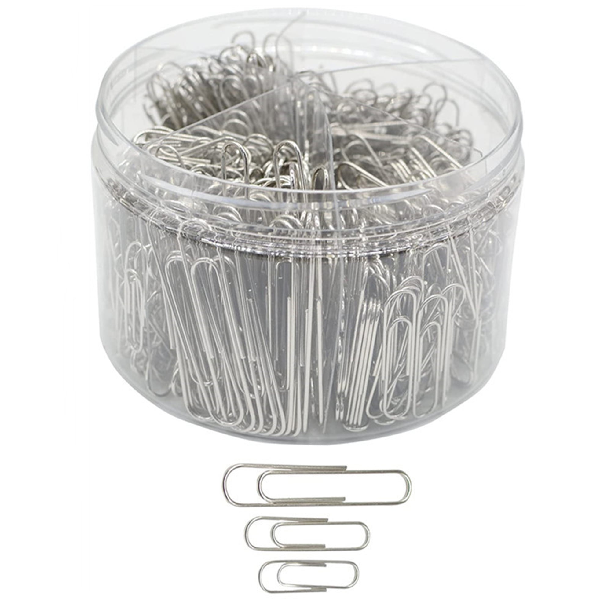 Bazic Silver Paper Clips, No. 1 Regular (33 mm) - 200 count