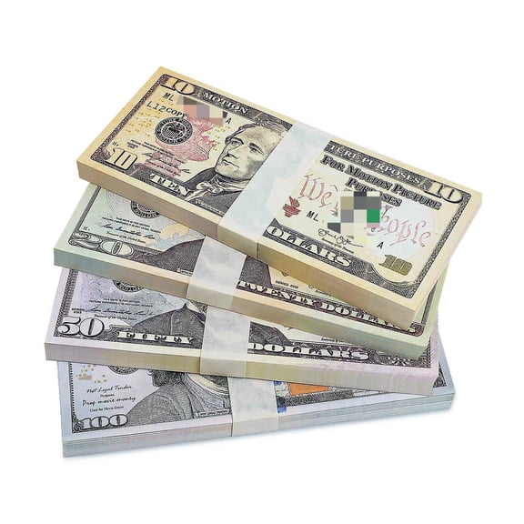 800PCS Prop Money for Adult Kids Girls Boys Birthday Party, Develops Early Math Skills, for Movie Photo Props