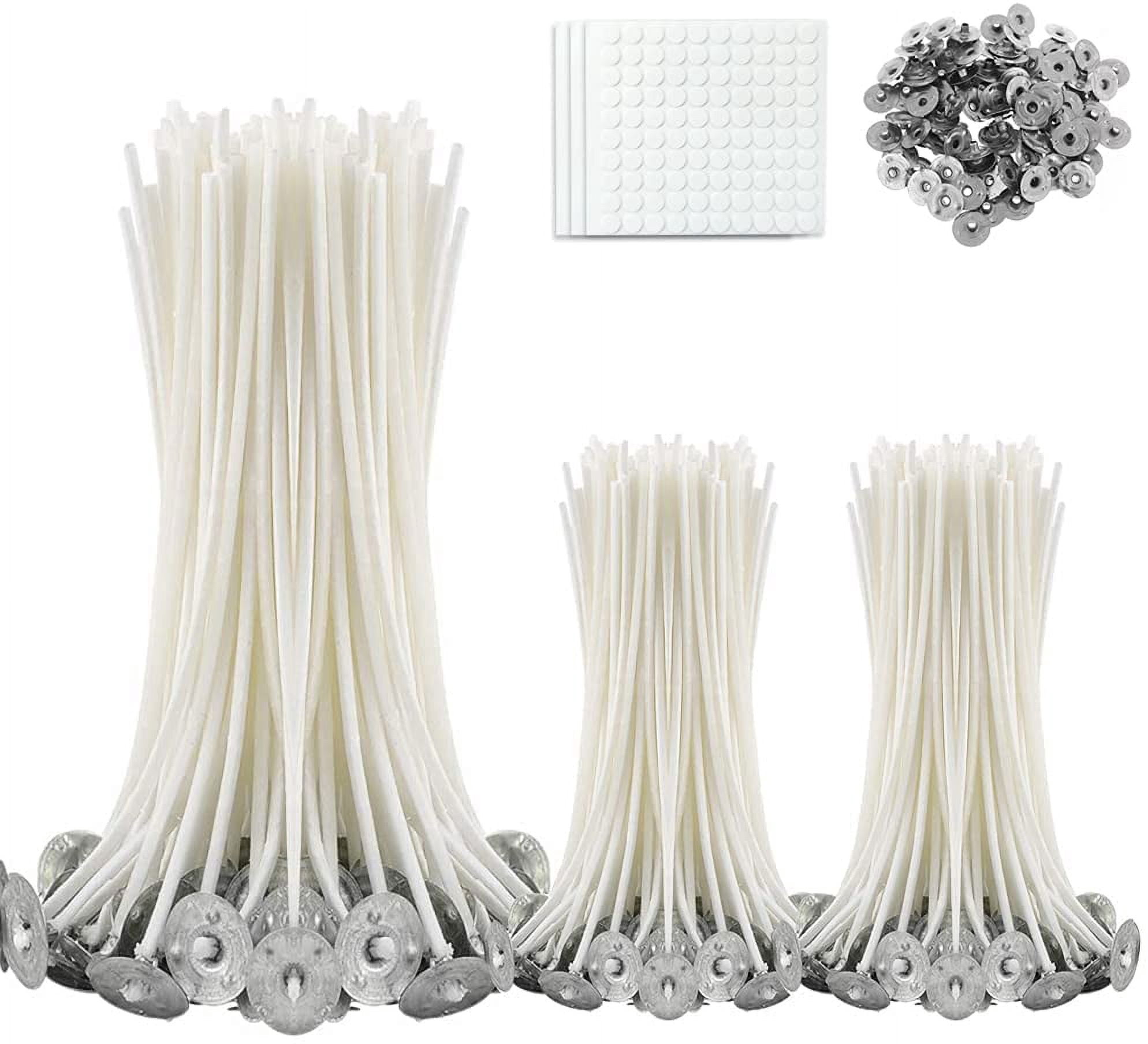300-Pack Candle Wicks - Pre-Waxed, For DIY Candle Making, Standard Size