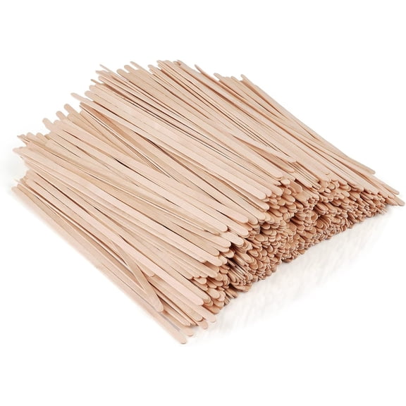 700 Pcs Natural Wooden Coffee Stirrers, 7.5" Disposable Stir Sticks, Ideal for Coffee Bars and Parties, Smooth Splinter-Free Birch wood Stirrer for Tea and Beverages (7.5")