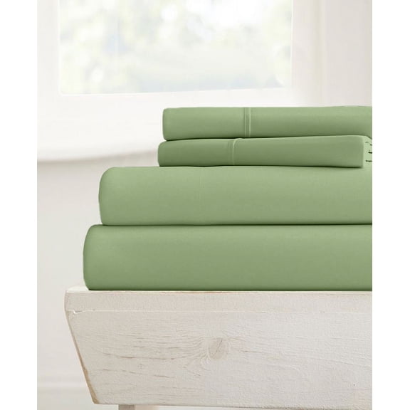 700-TC Alaskan King Size 4PC Sheet Set - Premium 700-Thread-Count 100% Egyptian Cotton, Fit Upto 18 inches Deep Pockets Mattress - Sage