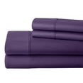 thumbnail image 1 of ABORN 700 Thread Count Egyptain Cotton 4 PC Adult Bedsheet 21" Deep Pockets Plum, Alaskan King, 1 of 7