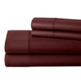 thumbnail image 1 of ABORN 700 Thread Count Egyptain Cotton 4 PC Adult Bedsheet 21" Deep Pockets Wine, RV King, 1 of 7
