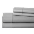 thumbnail image 1 of ABORN 700 Thread Count Egyptain Cotton 4 PC Adult Bedsheet 10" Deep Pockets Light Grey, Queen XL, 1 of 7