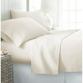 thumbnail image 1 of 700 Thread Count 100% Egyptian Cotton 4-Piece Bed Sheet Set (1 Flat, 1 Fitted Sheet, 2 Pillow Covers) 18 Inches Deep Pocket Size Queen Color Ivory Solid, 1 of 5