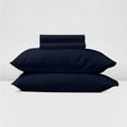 thumbnail image 1 of 700 Thread Count, 100% Egyptian Cotton Sheet Set [4 PC- Full-XL, Navy Blue] 28" Deep Pocket, 1 of 8