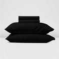 thumbnail image 1 of 700 Thread Count, 100% Egyptian Cotton Sheet Set [4 PC- Queen-XL, Black] 10" Deep Pocket, 1 of 8