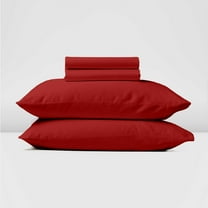 700 Thread Count, 100% Egyptian Cotton Sheet Set [4 PC- Twin, Burgundy] 12" Deep Pocket
