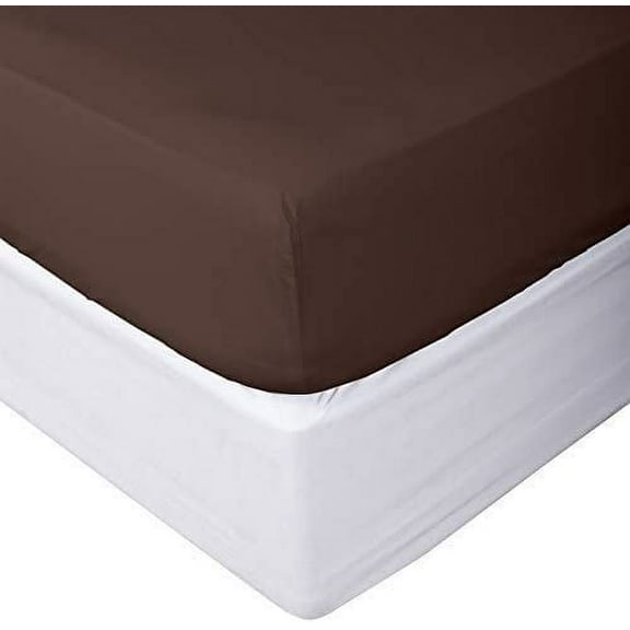 700 Thread Count 3 Piece (1- Fitted Sheet + 2- Pillow cover) Quality 21 Inch Deep Pocket 100% Egyptian Cotton Color Colclate Solid Size Full